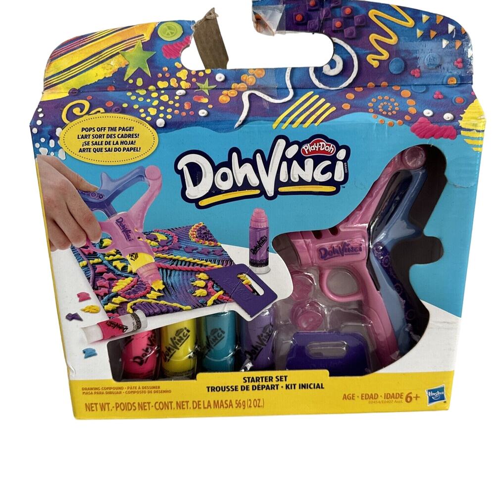 Play Doh Kids DohVinci Childrens Starter Set Stamp & Scrape Tools